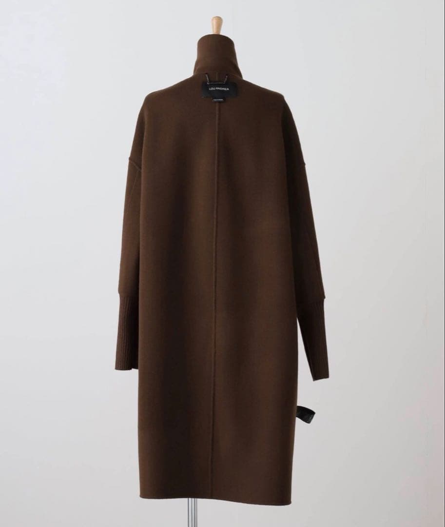 ★美品★ 【LOU ANDREA/ルーアンドレア】 RIB WOOL COAT