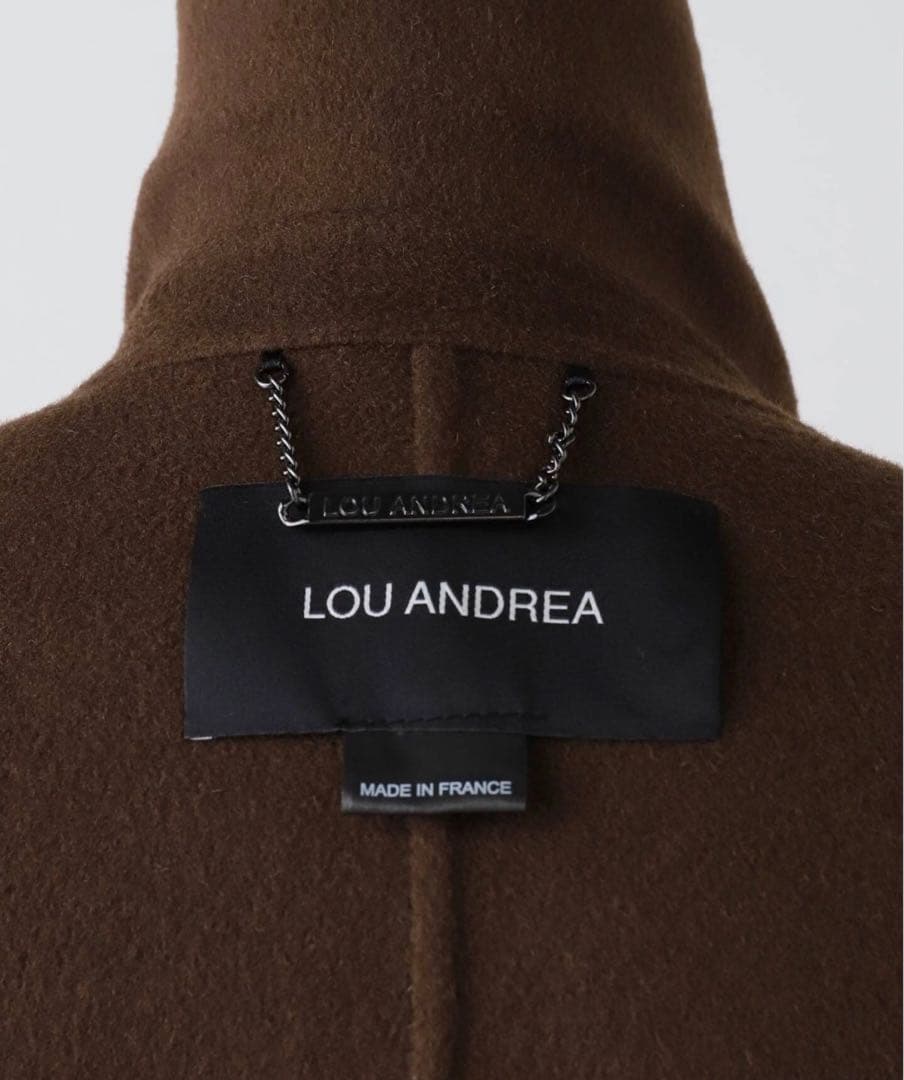 ★美品★ 【LOU ANDREA/ルーアンドレア】 RIB WOOL COAT