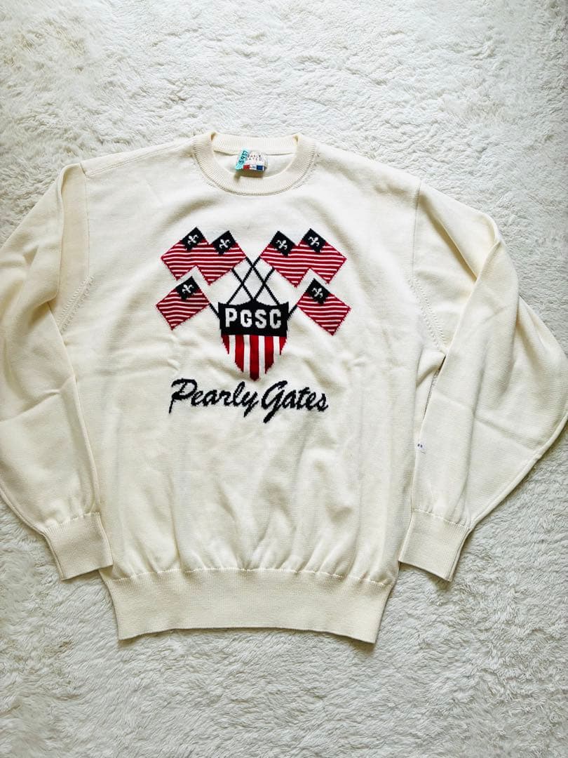 Pearly Gates PGSCアイボリーセーター