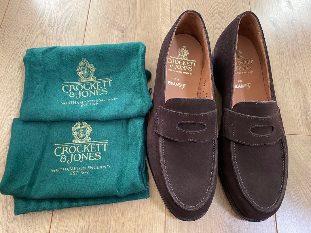 【BEAMS F別注】CROCKETT&JONES / スエードローファー