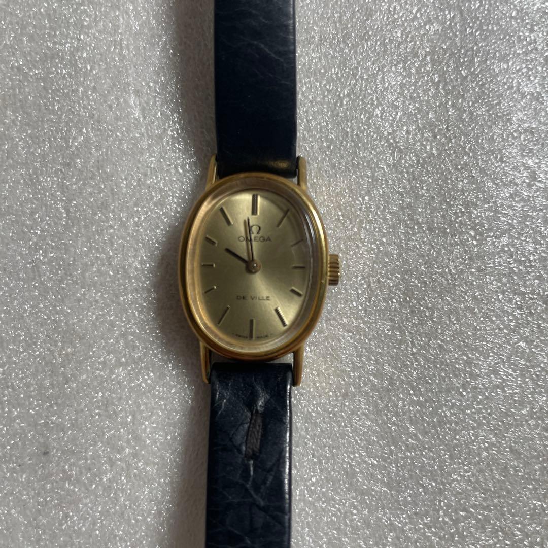 【稼働品】OMEGA オメガ デビル 手巻き ゴールド レディース アンティーク