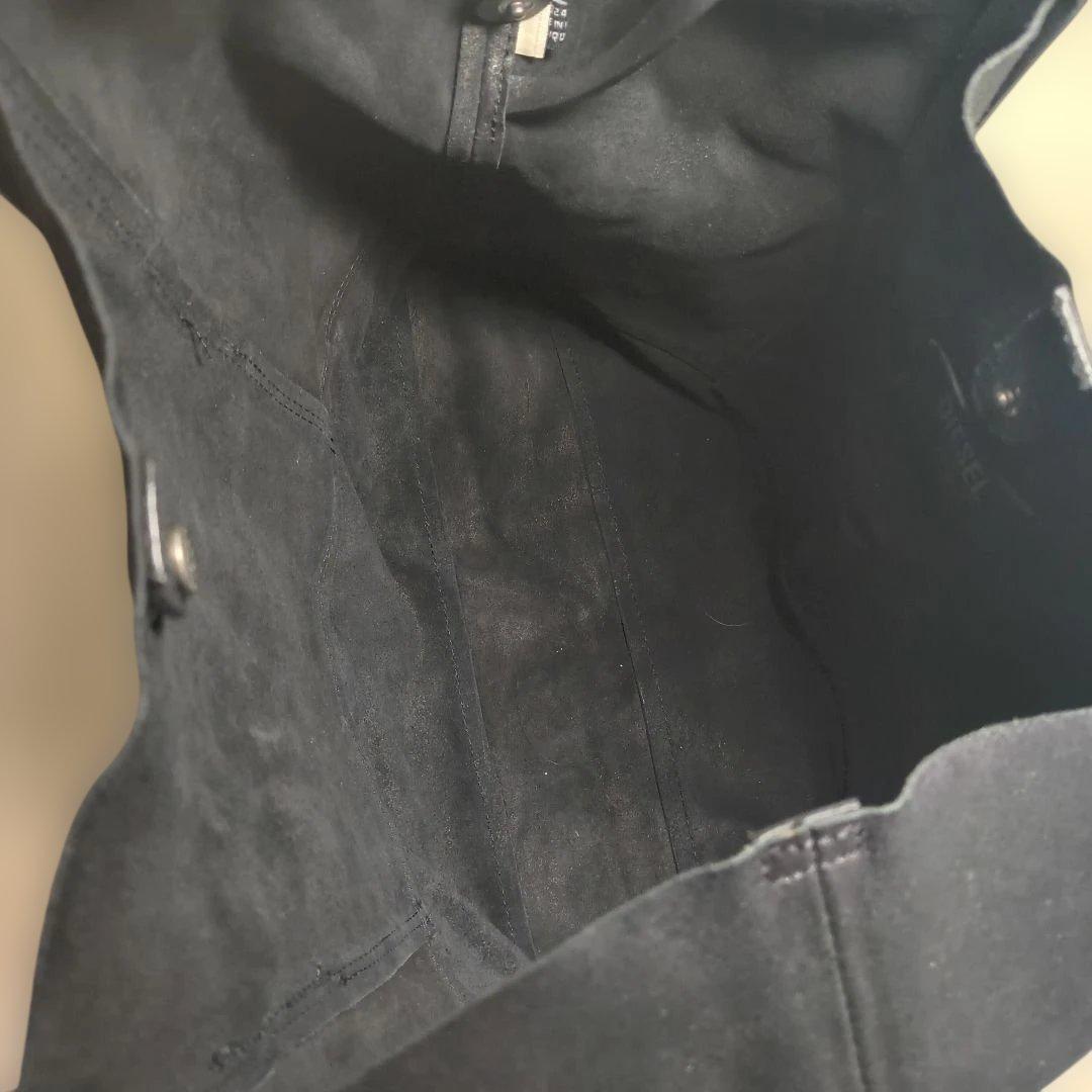 DIESEL ブラック トートバッグ ポーチ付き