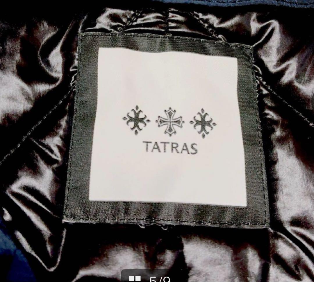 TTRASタトラス　トレンチコート　インナーダウン付き　紺　美品　スタイリッシュ