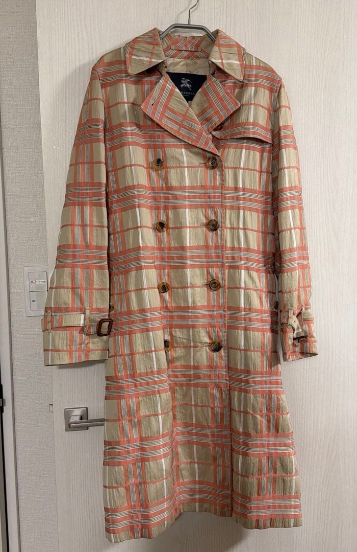 【美品】BURBERRY チェック柄 トレンチコート 38