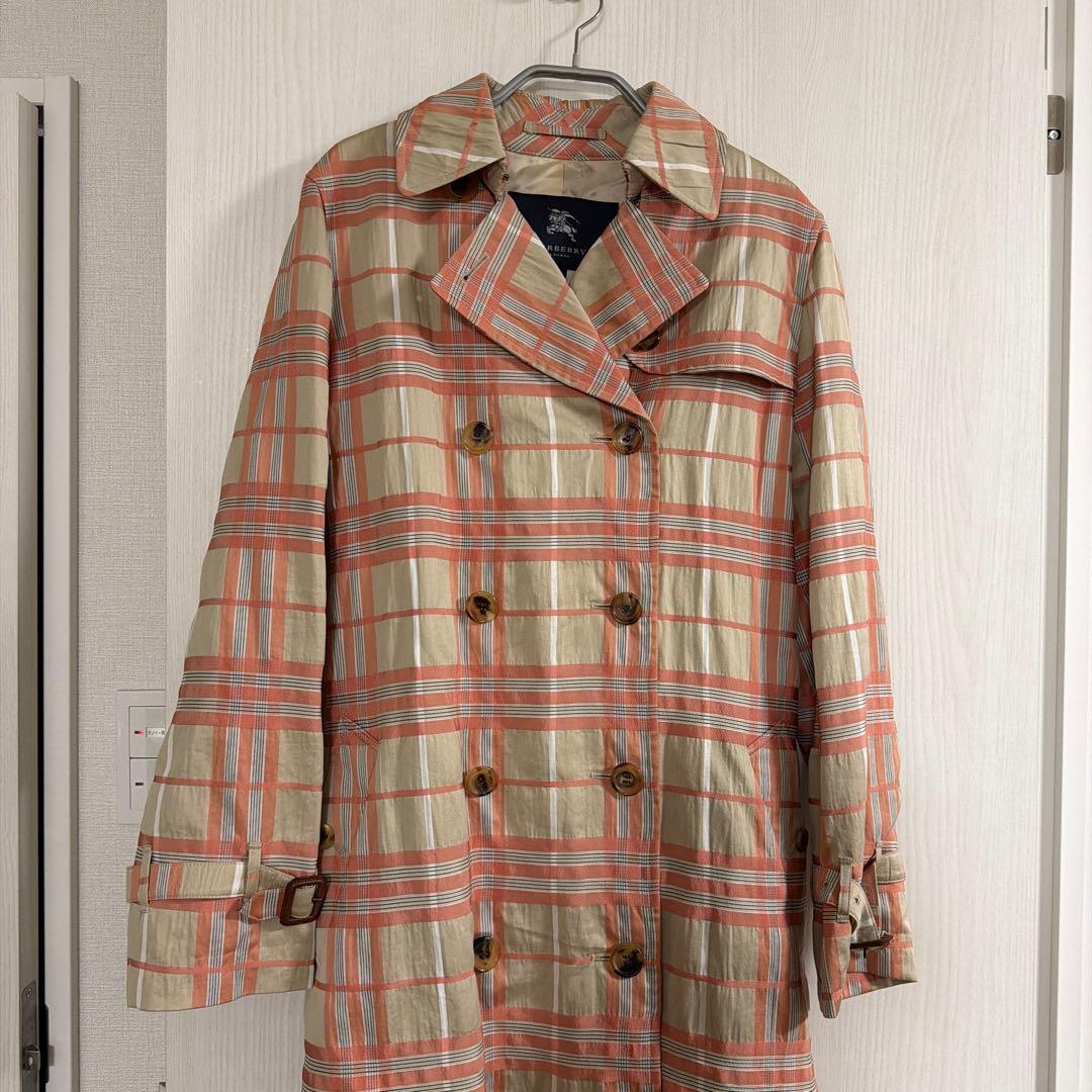 【美品】BURBERRY チェック柄 トレンチコート 38