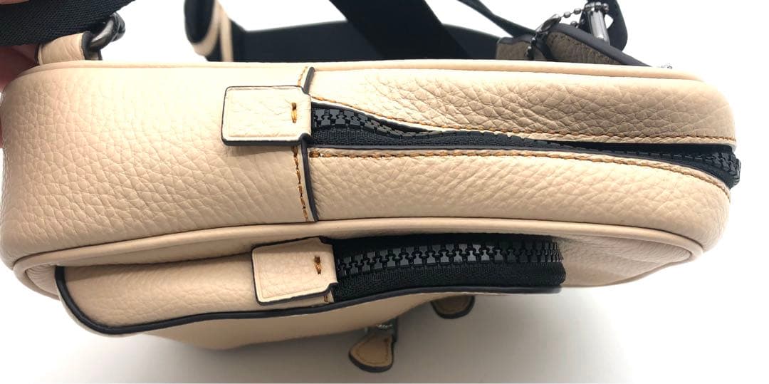 R 極美品！！COACH スヌーピー ショルダーバッグ ベージュ　コーチ