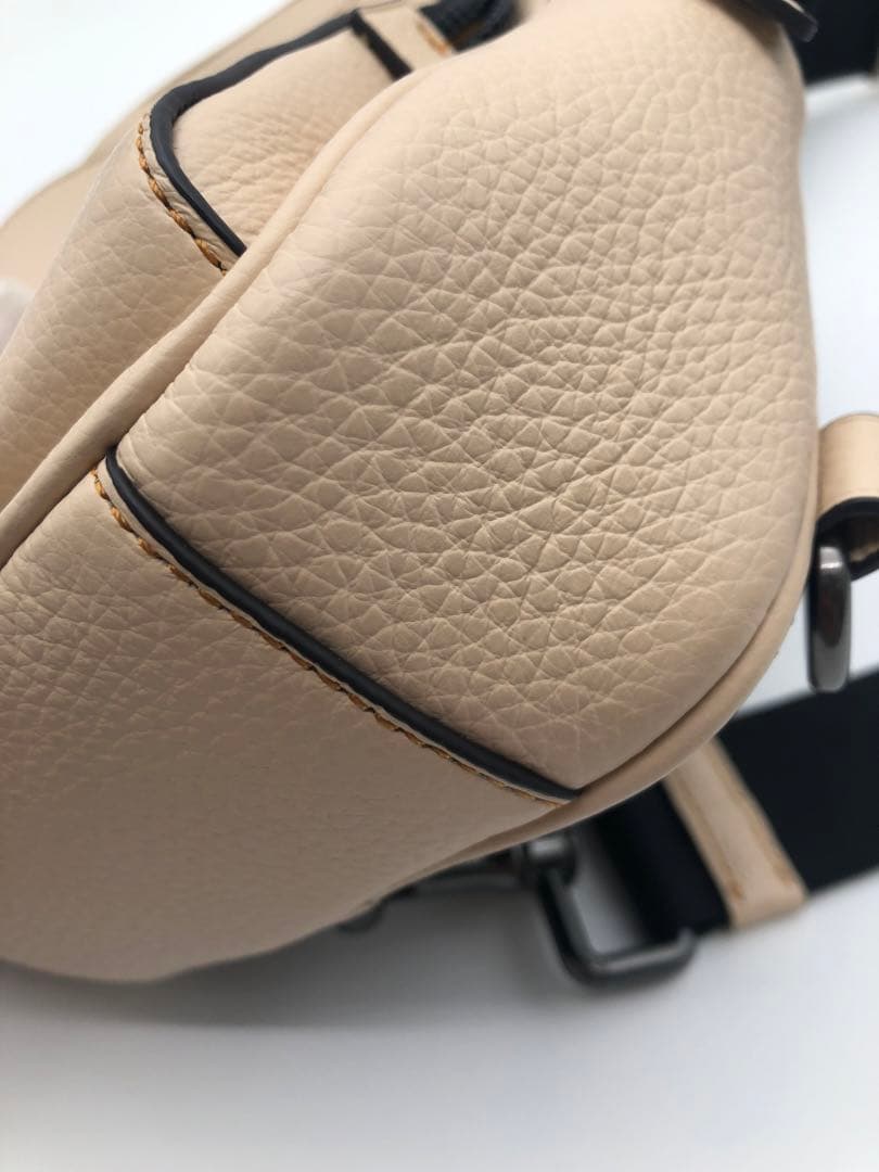 R 極美品！！COACH スヌーピー ショルダーバッグ ベージュ　コーチ