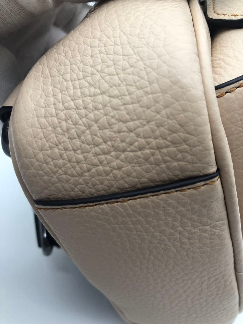 R 極美品！！COACH スヌーピー ショルダーバッグ ベージュ　コーチ