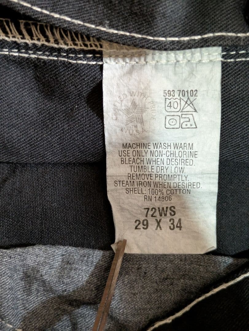 90s カーハート　ワイド　ペインター　usa シングルニー　後染　山田蓮 長瀬