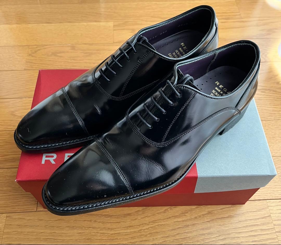 REGAL 25AR BE ブラック ストレートチップ(スクラッチタフレザー)