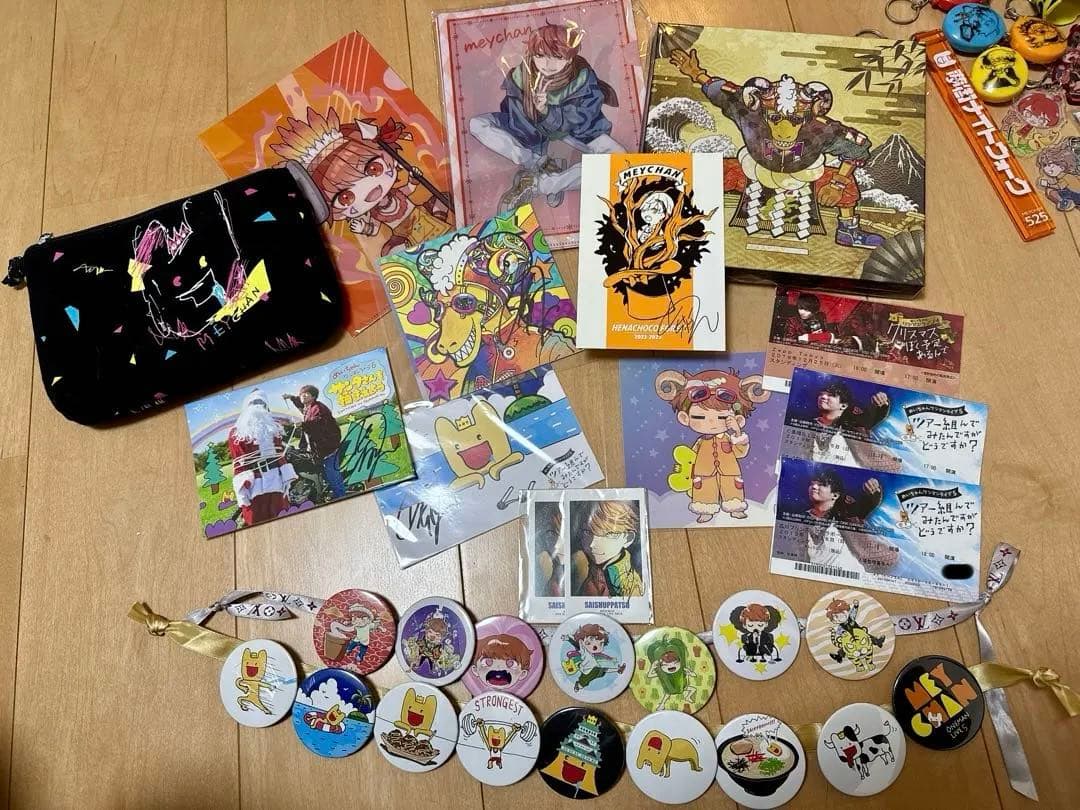 めいちゃん アクキー 缶バッジ CD サイン(直筆)、ぬいぐるみ、カチューシャ