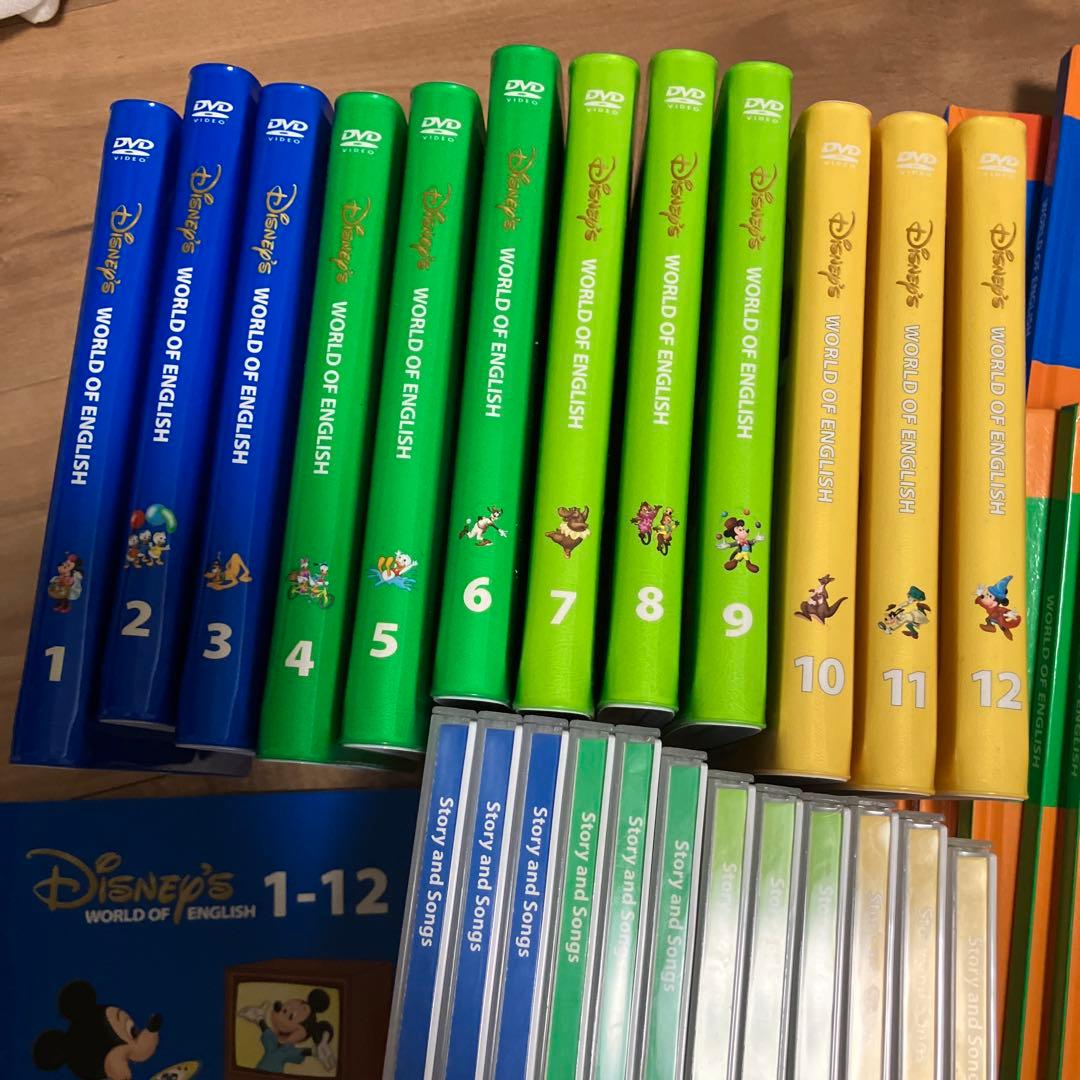 DWE ストレートプレイDVD12枚、本12冊、CD12枚