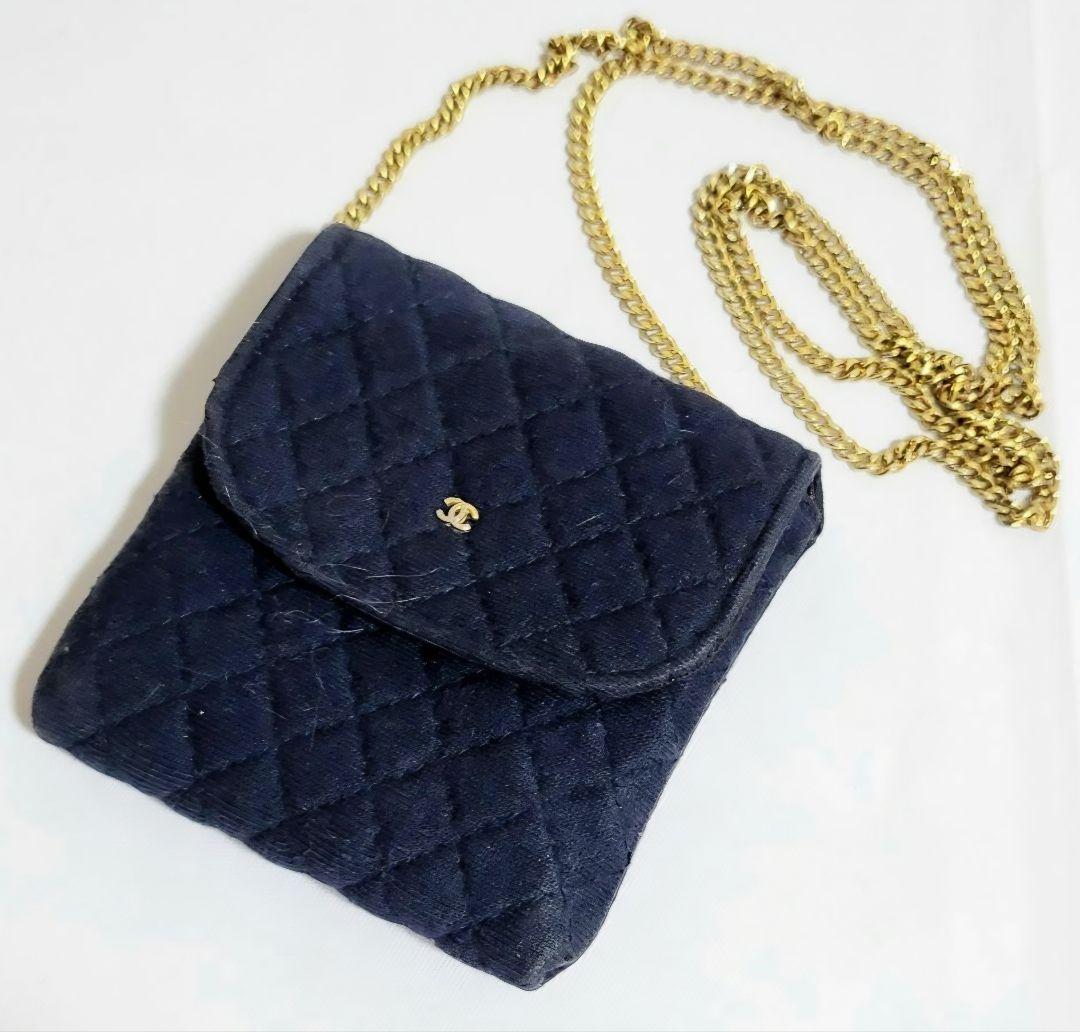 【かなり美品】シャネル CHANEL ココマーク チェーン ミニポーチ