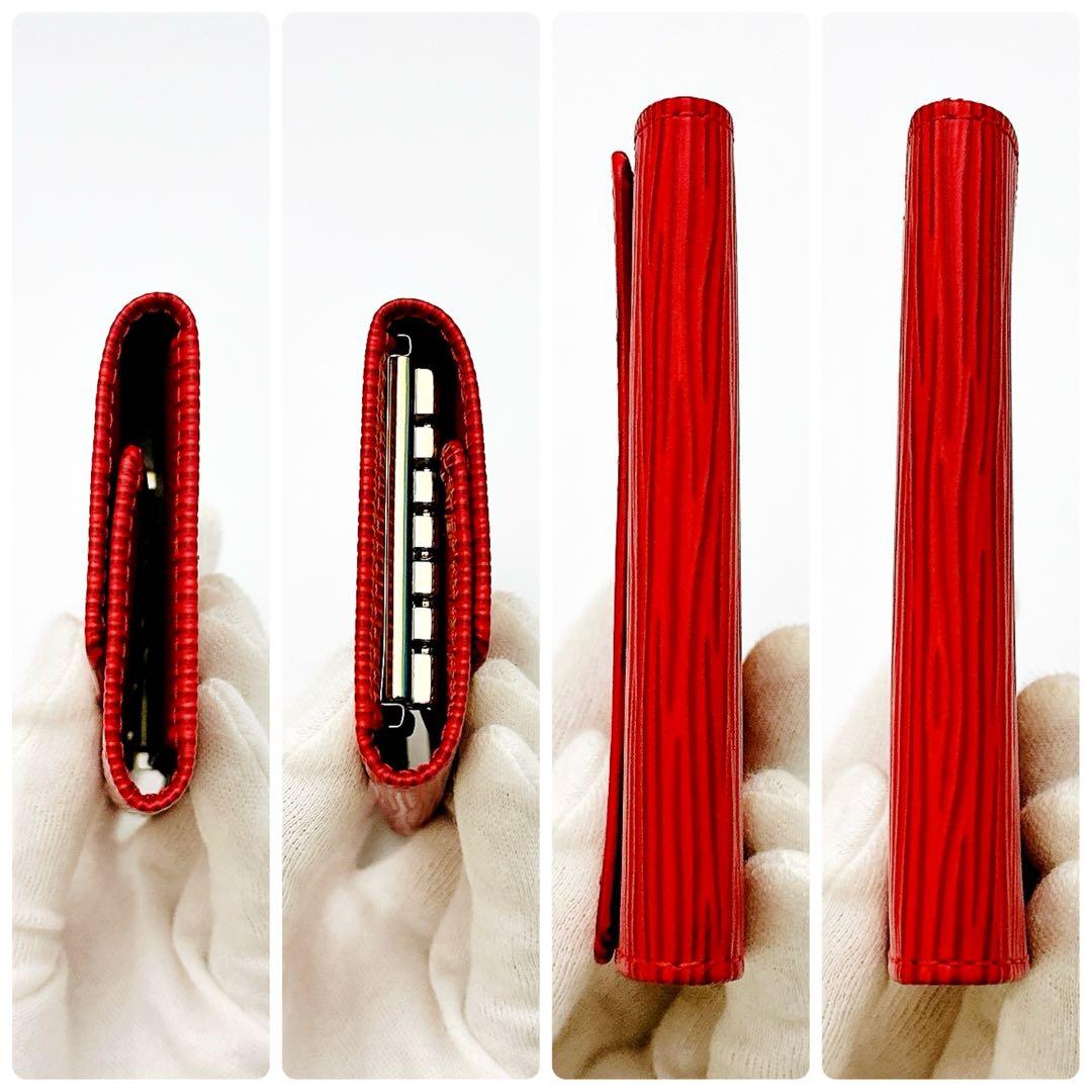 ルイヴィトン　エピ　キーケース　6連　ミュルティクレ　レッド　赤