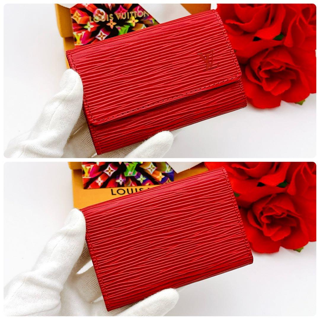 ルイヴィトン　エピ　キーケース　6連　ミュルティクレ　レッド　赤