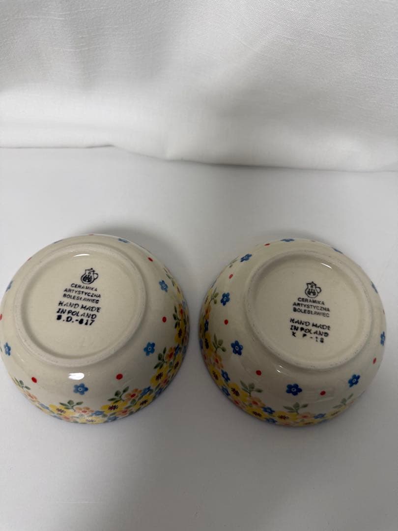 ポーリッシュポタリー　セラミカ　マグカップ　小鉢　4点セット