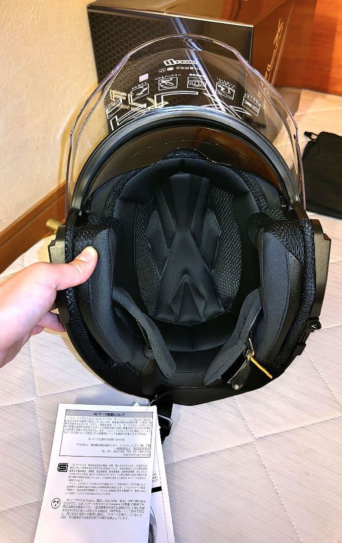 【新品未使用】ジェットヘルメット　FLX　リード工業　マットブラック　LL