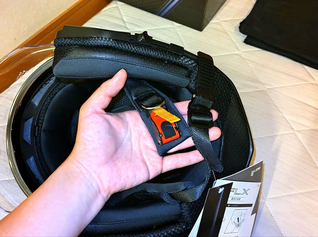 【新品未使用】ジェットヘルメット　FLX　リード工業　マットブラック　LL