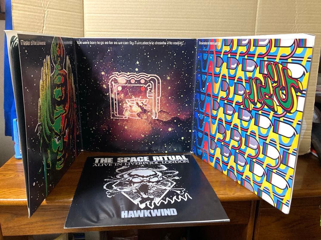 希少 国内盤 ホークウインド SPACE RITUAL レコード 2枚組 当時物