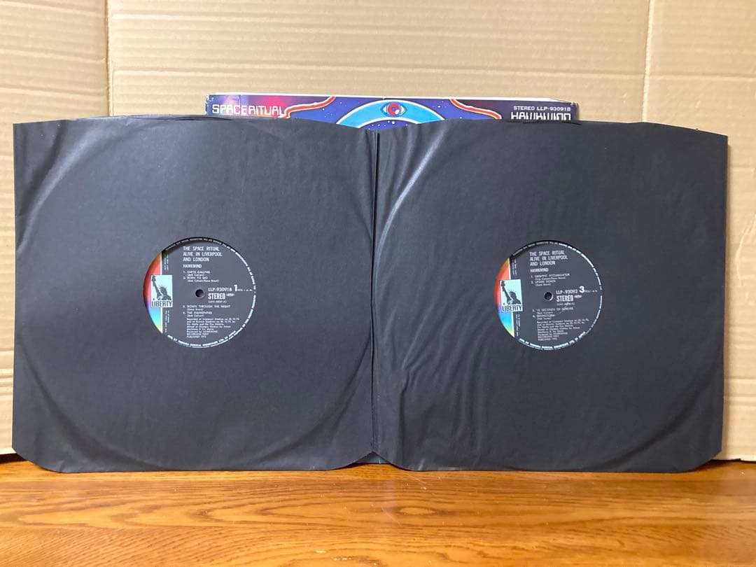 希少 国内盤 ホークウインド SPACE RITUAL レコード 2枚組 当時物