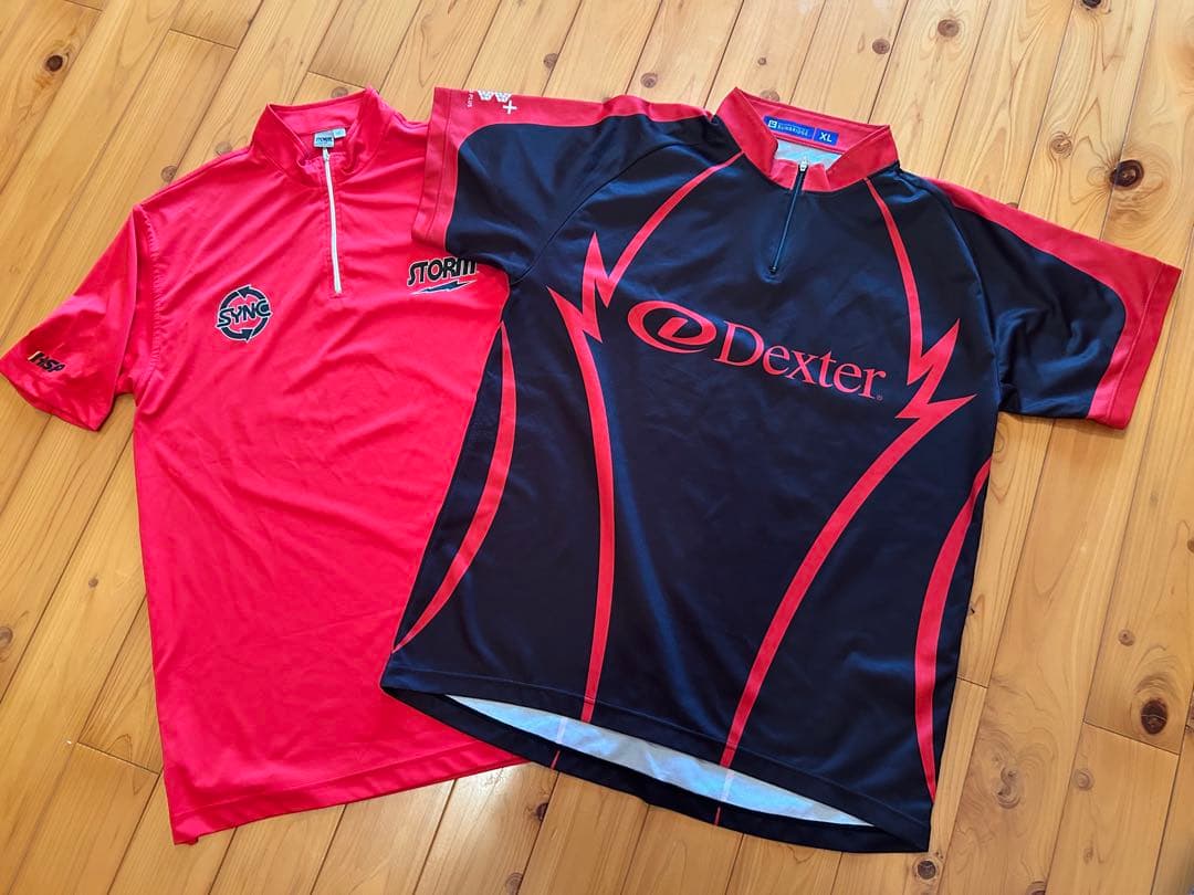 ボウリングシャツセット XL 5点.ボウリングバンド1点、おまとめ価格