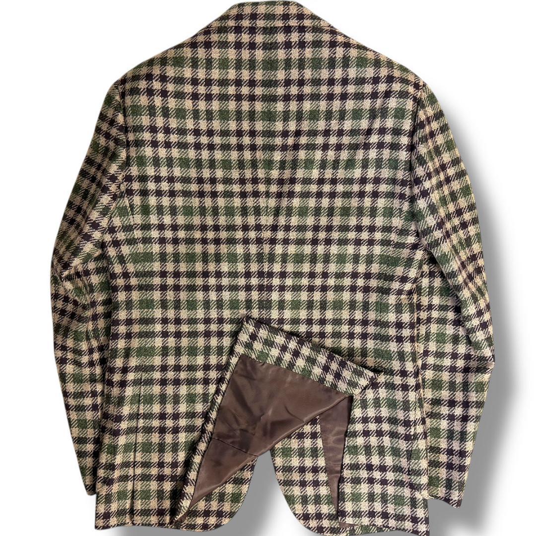 J5069新品ブリッラペルイルグストFERLAシェパードチェックツイードJKT