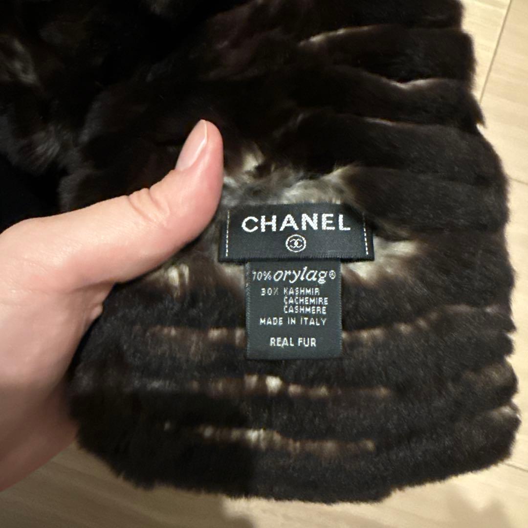 シャネルCHANEL ココマーク オリラグ マフラー