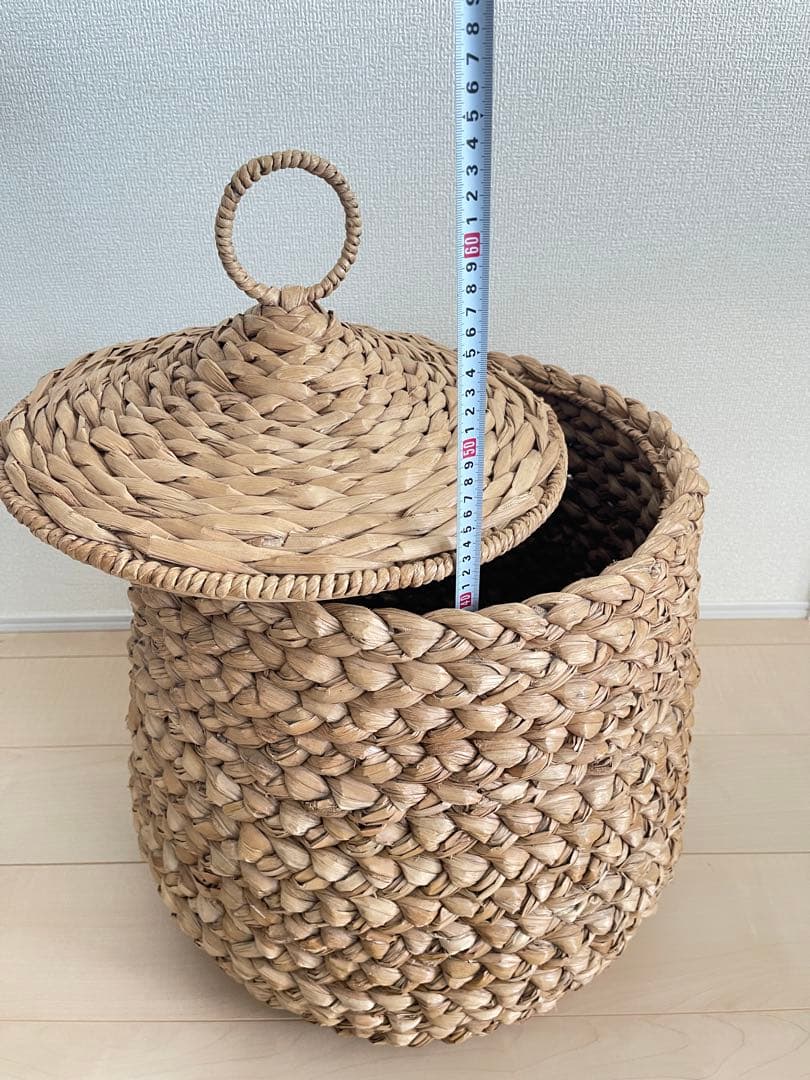 バスケット 天然素材 ケース ボックス編み込み かご 収納 籐風 小物入れ