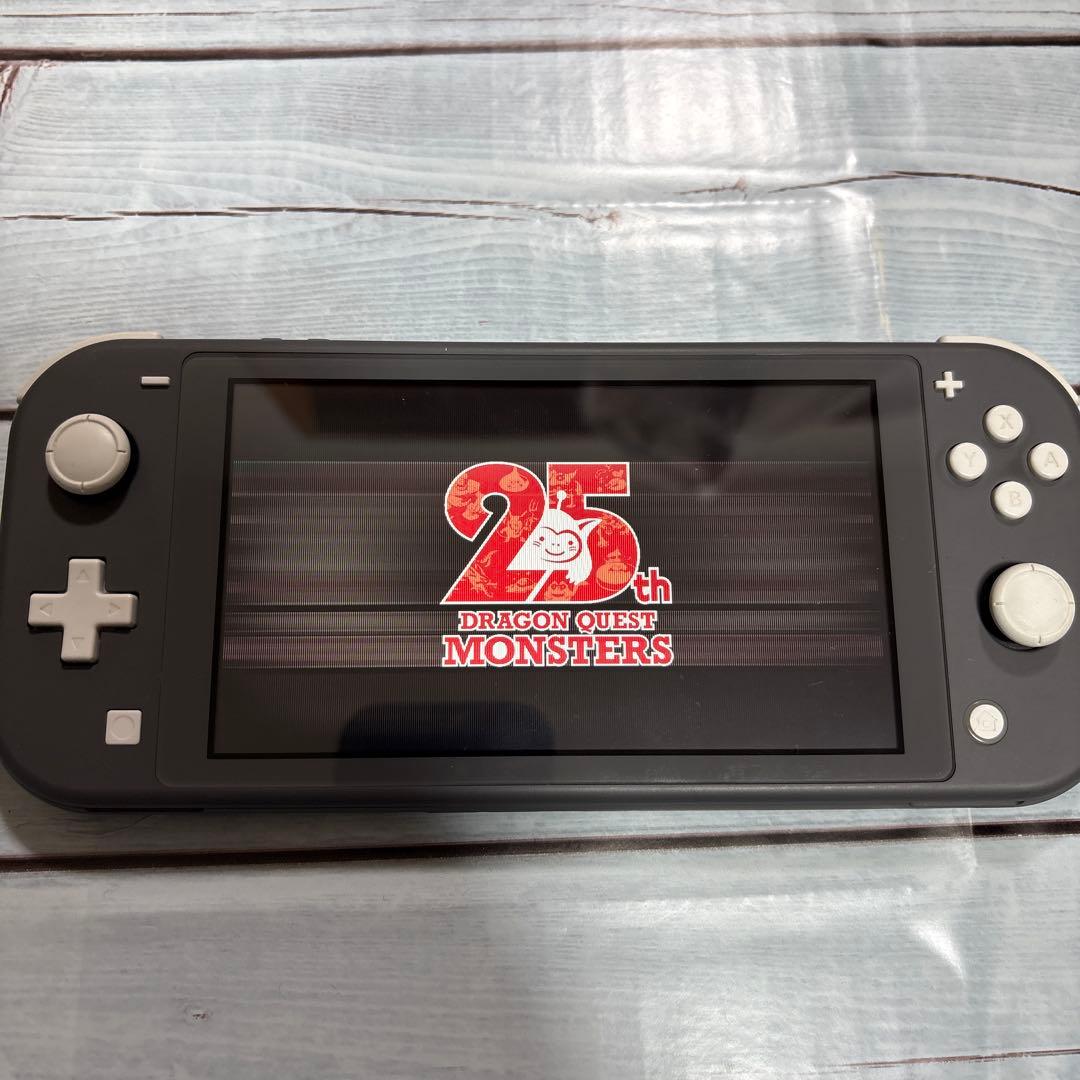 Switchライト本体のみ　グレー　液晶難あり　訳ありジャンク品