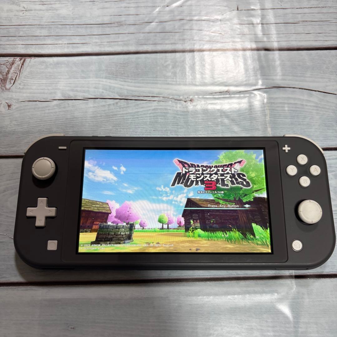 Switchライト本体のみ　グレー　液晶難あり　訳ありジャンク品