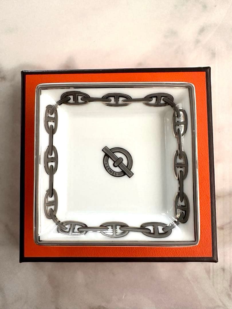 botanical  HERMÈS シェーヌダンクル スクエアトレー