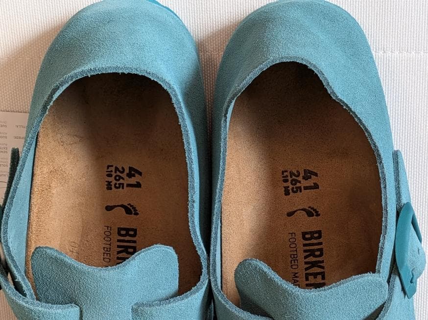 新品BIRKENSTOCK LONDONダークティール スエードレザーシューズ