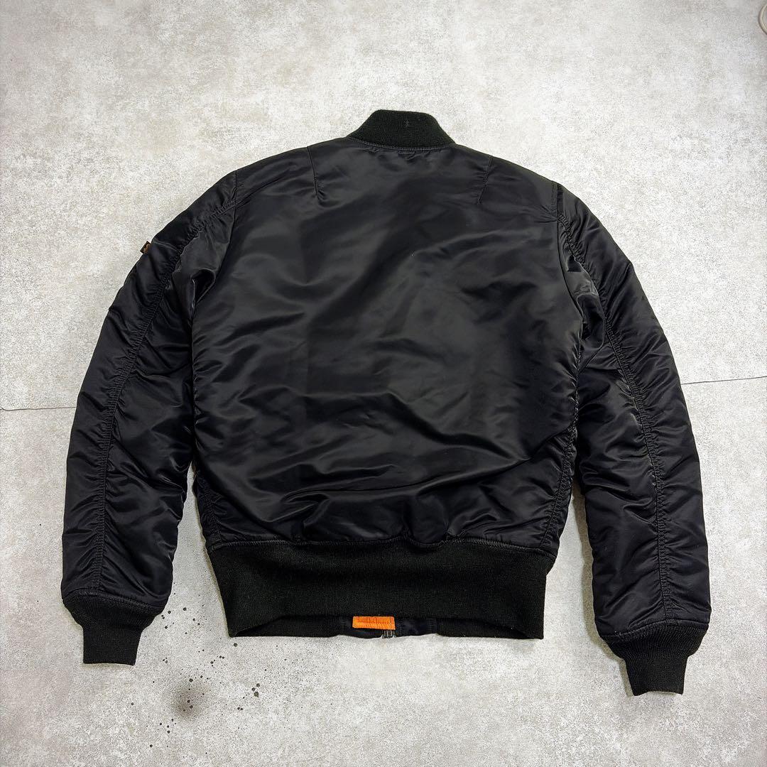 【美品】ALPHA アルファ MA-1 フライトジャケット サイズM ブラック