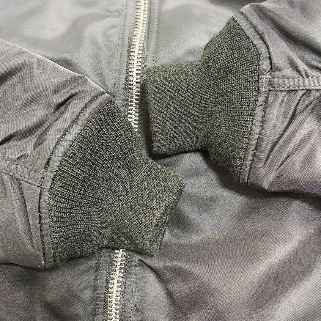 【美品】ALPHA アルファ MA-1 フライトジャケット サイズM ブラック