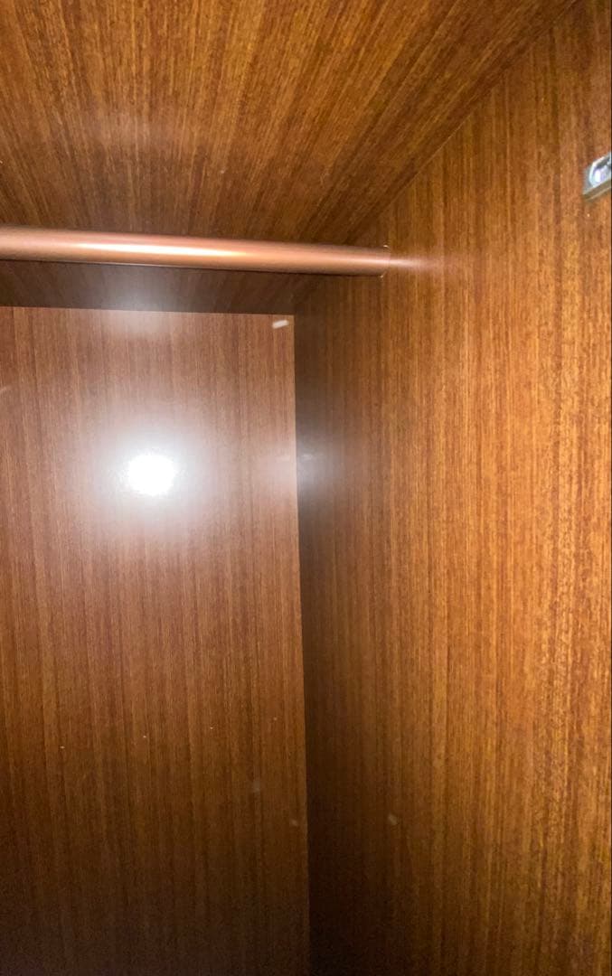 【販売期間2/8まで】木製衣類ハンガー収納タンス ブラウン　茶色