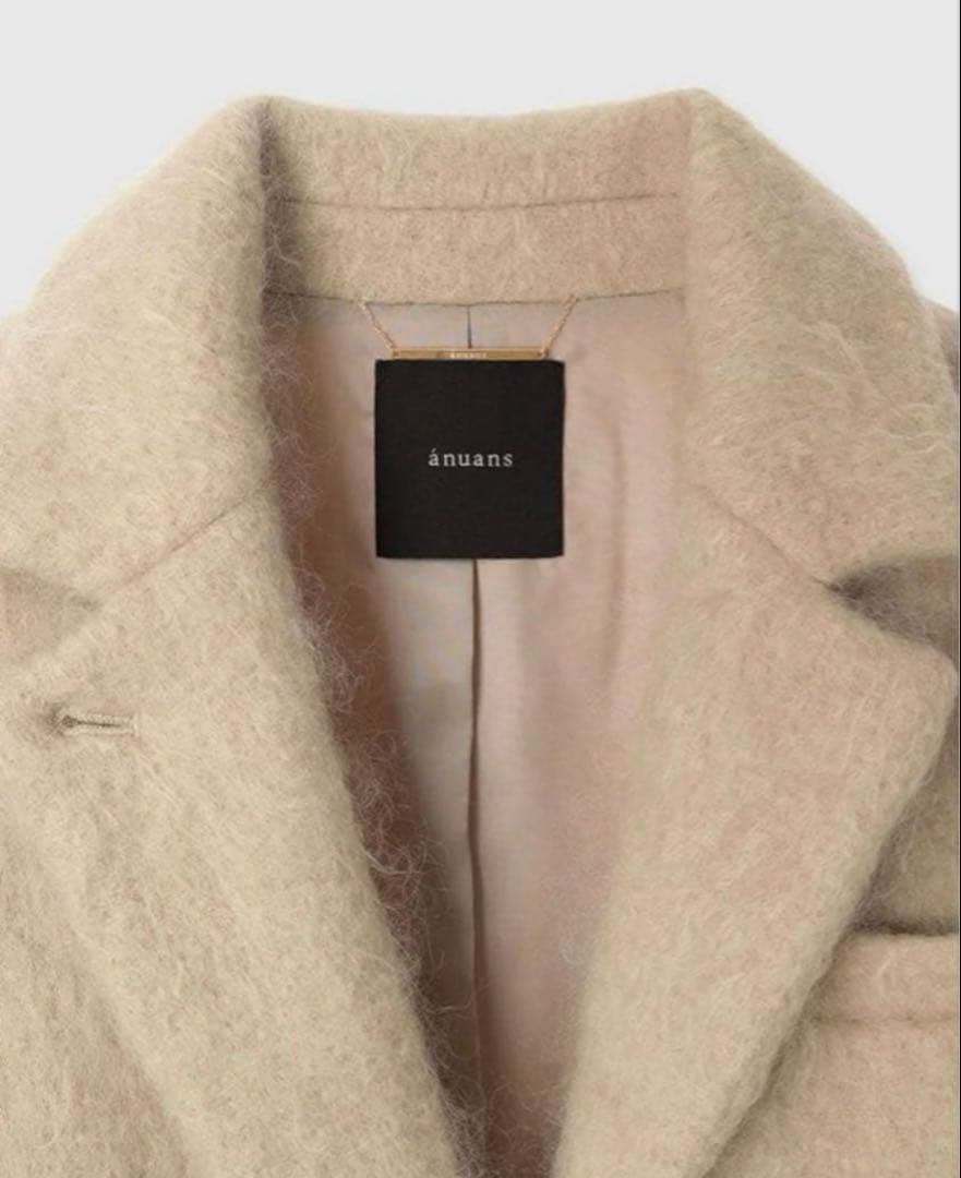 anuans モヘアシャギーテーラードジャケット