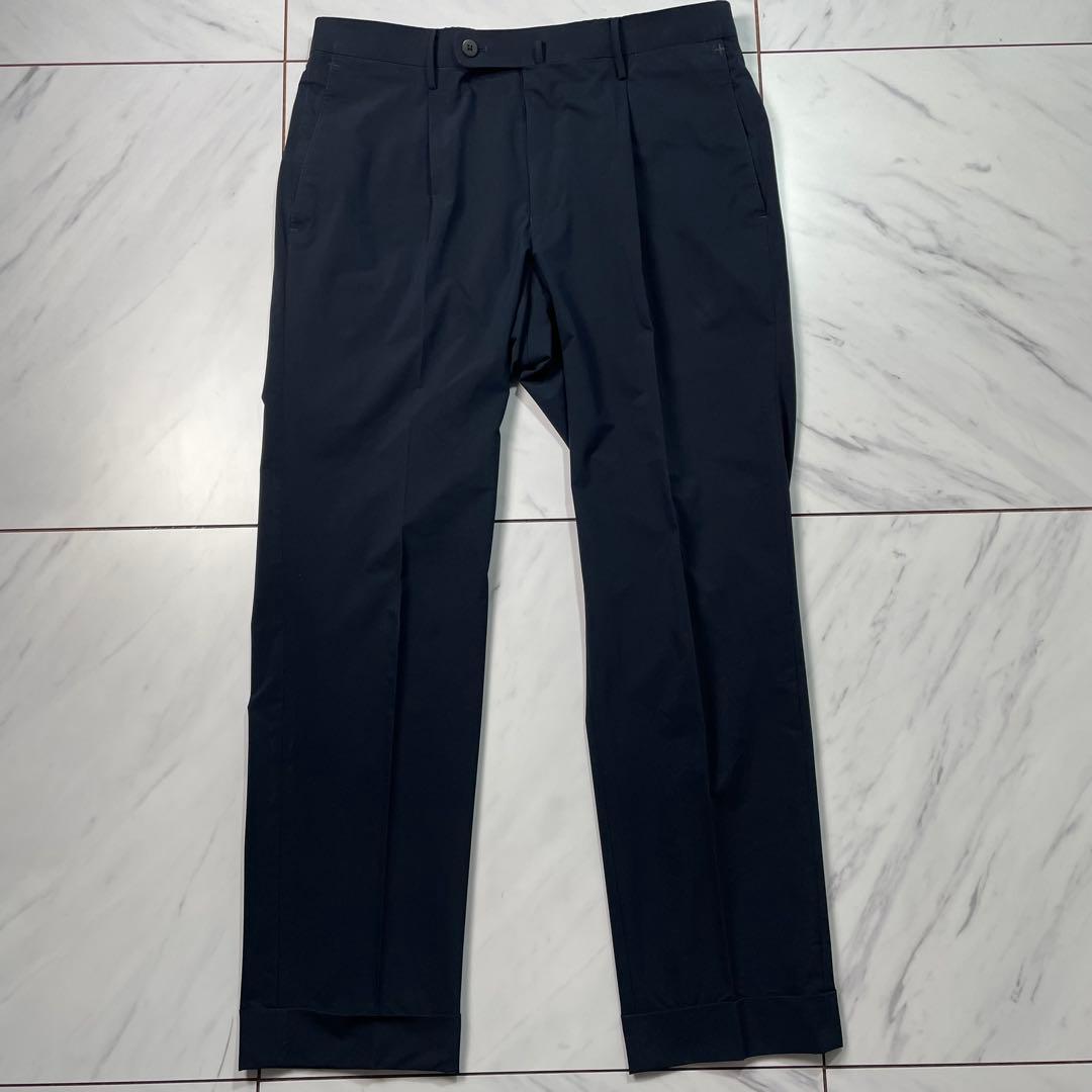 +CLOTHET 春夏セットアップ ポリエステル easy 伸縮 紺 上2 下3