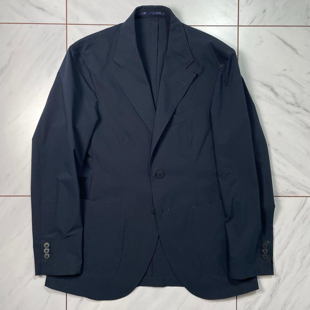 +CLOTHET 春夏セットアップ ポリエステル easy 伸縮 紺 上2 下3