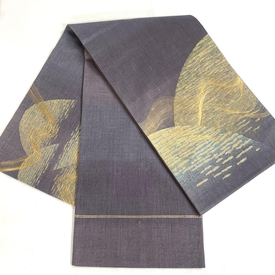 専用帯6200 ●染織の名門 しょうざん謹製 生紬