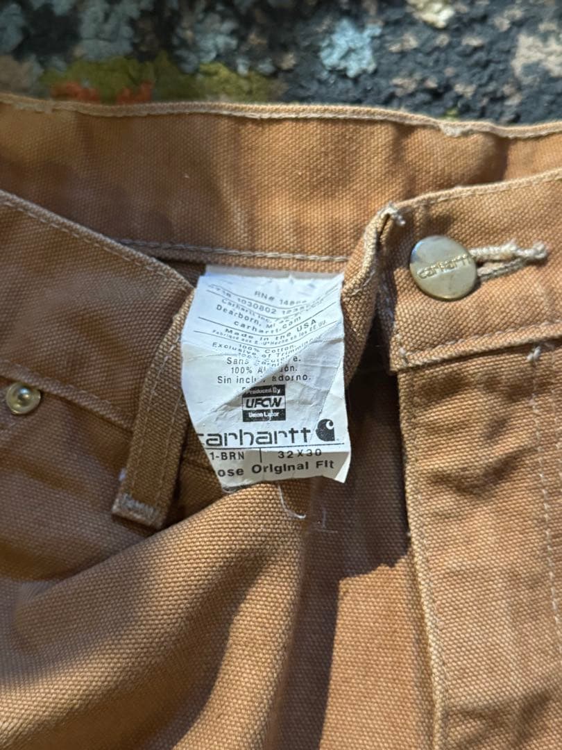 USA製Carhartt ダブルニー ワークパンツ 32×30