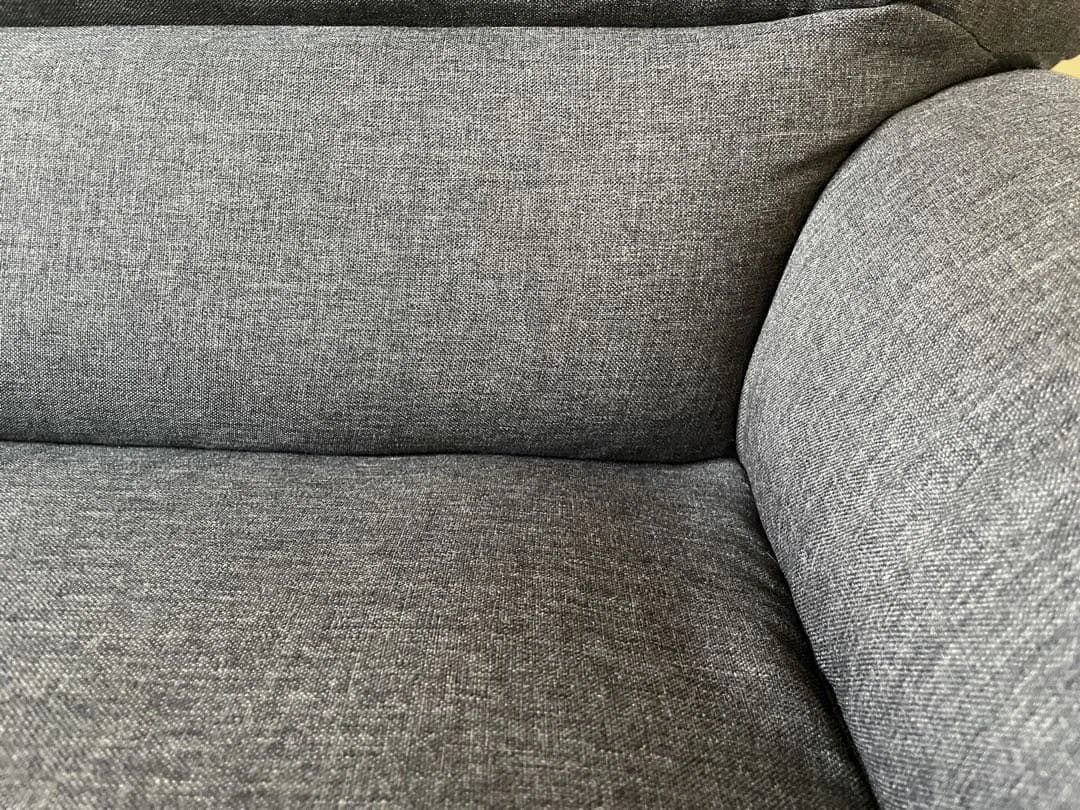 ファブリック 2人掛けローソファ