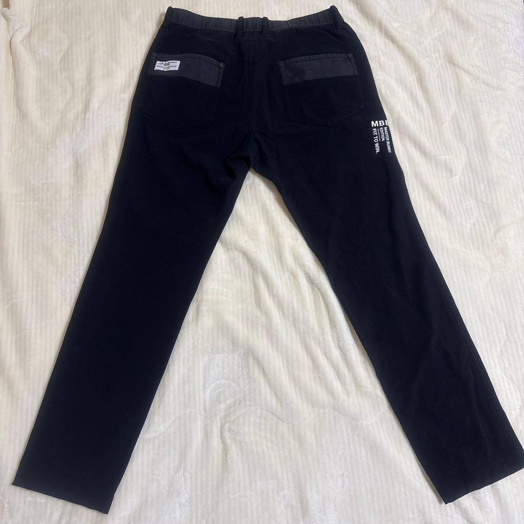 MASTER BUNNY マスターバニー ストレッチ素材 ズボン パンツ 黒