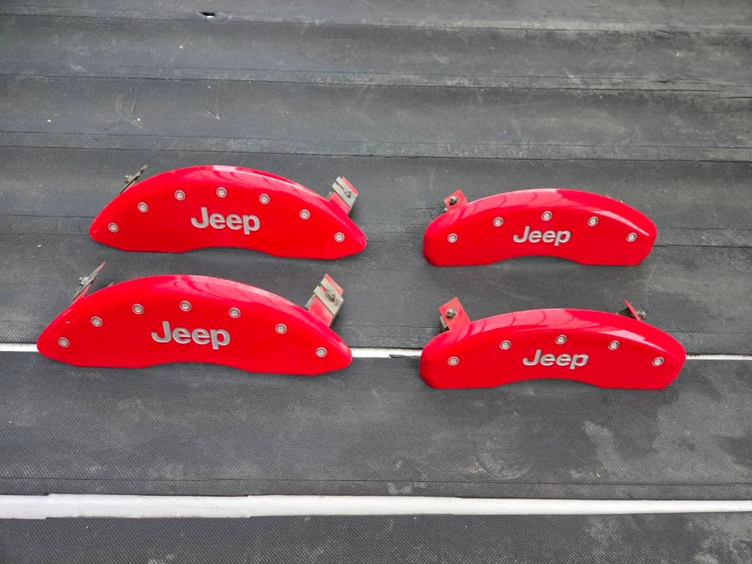 Jeep 赤いブレーキキャリパー 4個セット