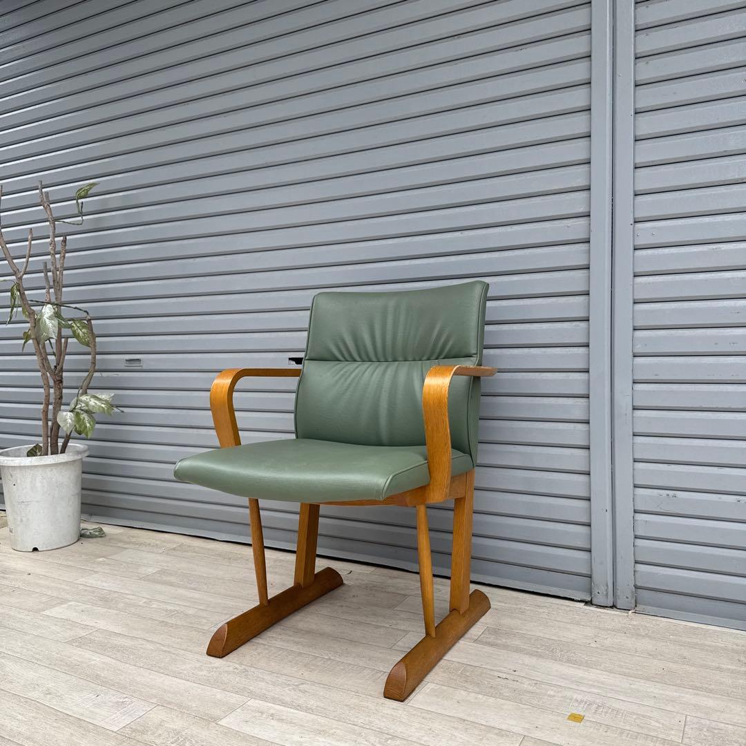 飛騨産業　アームチェア　ダイニングチェア　円空　佐々木敏光 デザイナーズ　②