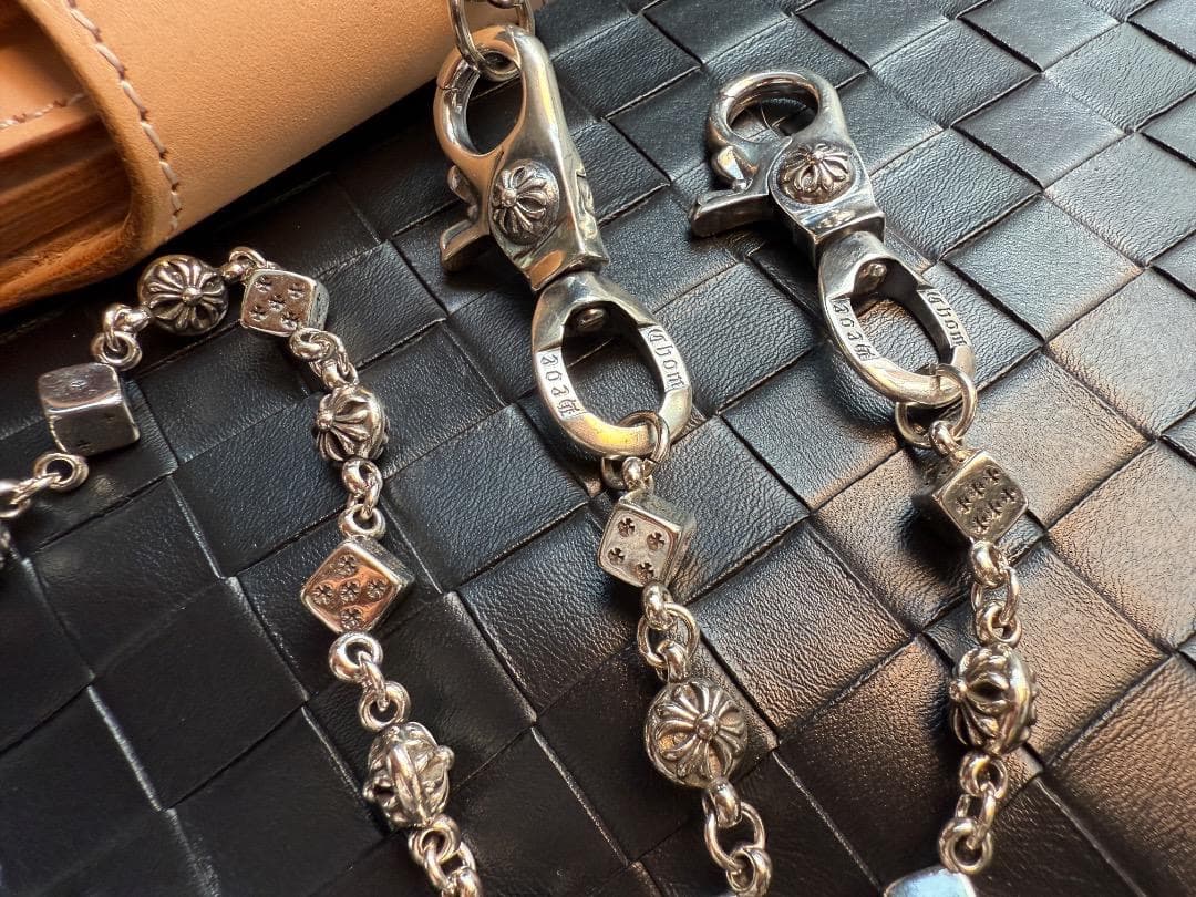 ★QBSZSZ　ウォレットチェーン　Dice×Flowerウォレットチェーン