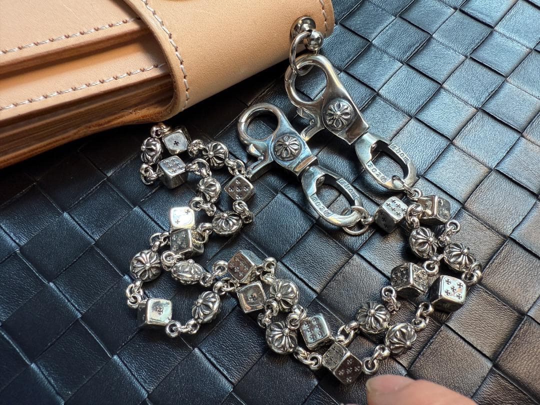 ★QBSZSZ　ウォレットチェーン　Dice×Flowerウォレットチェーン