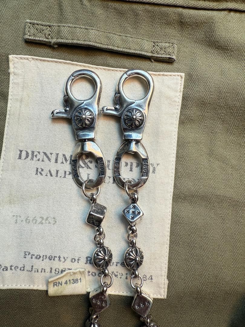 ★QBSZSZ　ウォレットチェーン　Dice×Flowerウォレットチェーン