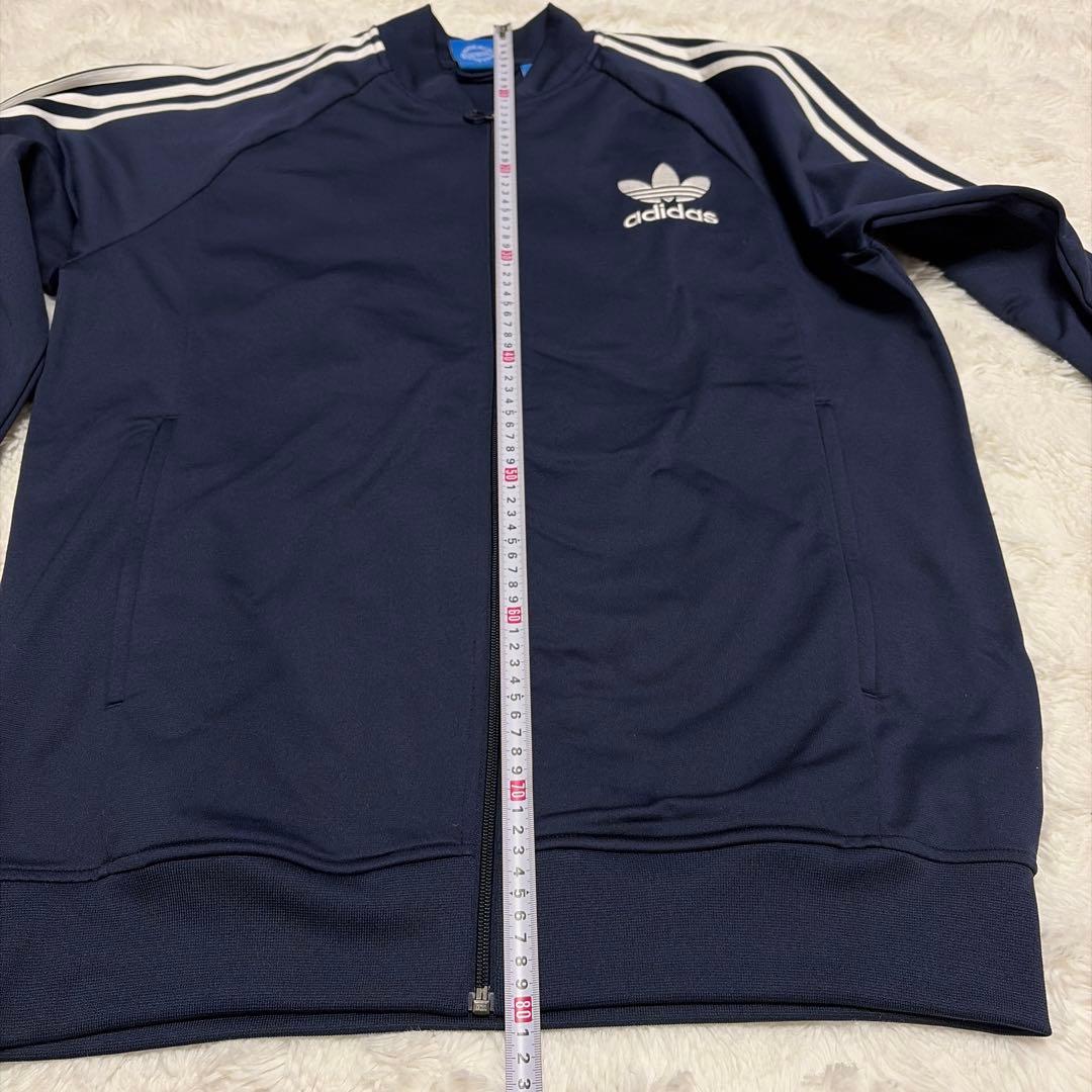 希少 美品 アディダス トラックジャケット 濃紺ネイビー 2XL