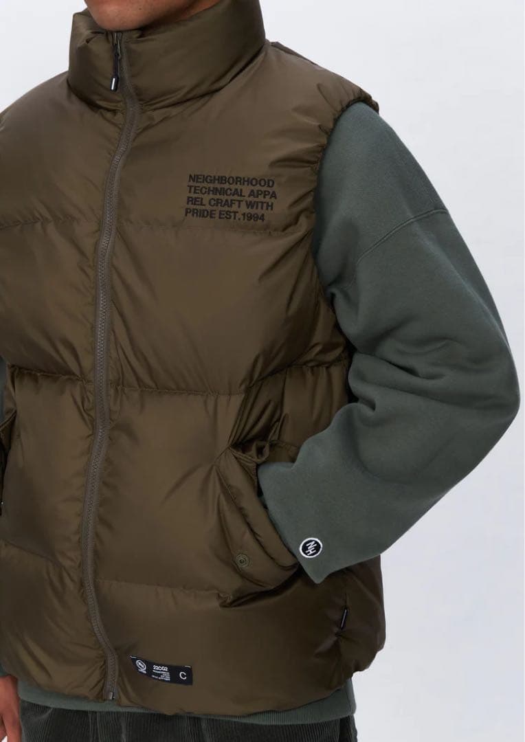 新品 22AW NEIGHBORHOOD DOWN VEST ダウンベスト 黒M