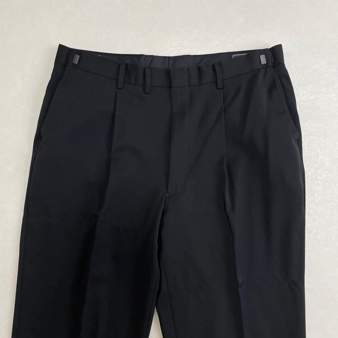 セヴィルロウ セットアップ ダブルスーツ ブラック カシミヤ混 アジャスター